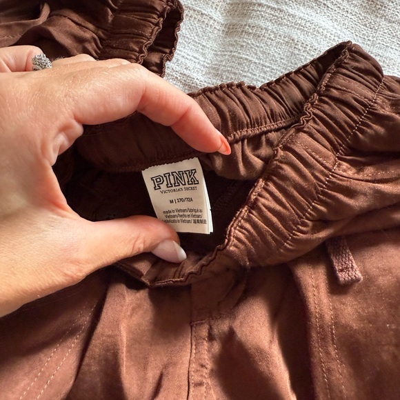PINK Victoria's Secret Brown Wide-Leg Pants - Picture 5 of 6